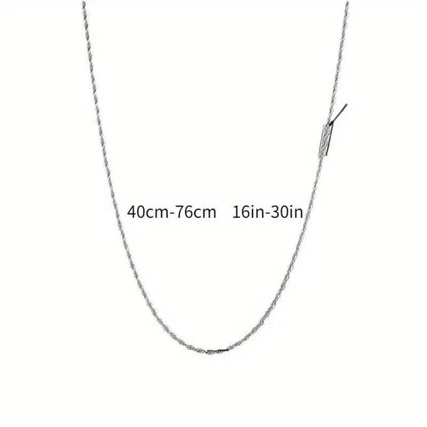 Twist Rope Chain Necklace Women's Jewelry Accessory