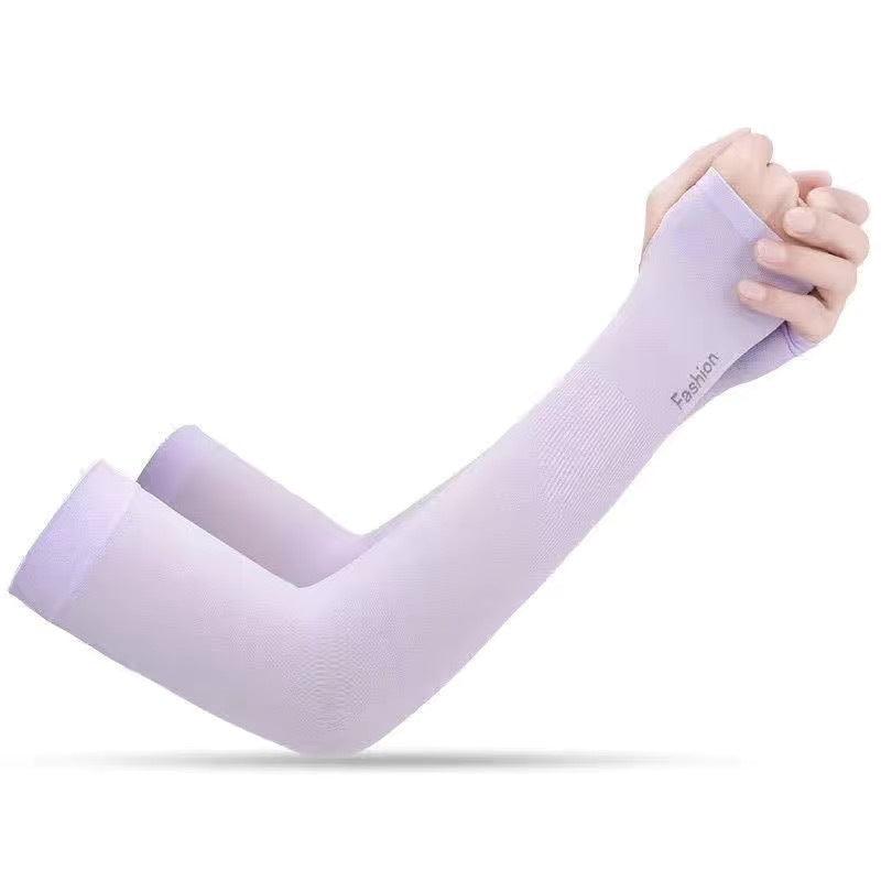 Two Pairs Of Arm Sleeve Sunscreen Cuff Arm Sleeves UV Sun Protect Anti-Slip Summer Men Women Gloves Summer Arm Sleeves Cover Unisex Cooling Sleeves Sports Workout Outdoor Sleeves