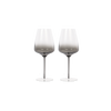 Dark Smoke Stem White Wine Glasses (Set of Two)