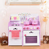 Kids Wooden Kitchen Toy Strawberry Pretend Cooking Playset - Pink