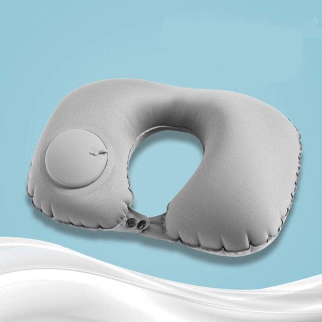 U-Shape Travel Pillow For Airplane Inflatable Neck Pillow Travel Accessories Comfortable Sleep Pillows Travel Accessories Comfortable Sleep Pillows Inflatable Neck Pillow Inflatable U Shaped Travel Pillow Car Head Neck Rest Air Cushion For Travel