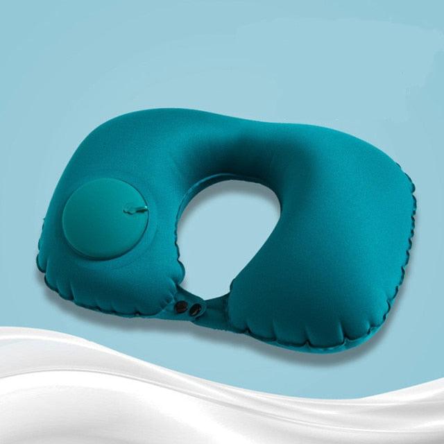 U-Shape Travel Pillow For Airplane Inflatable Neck Pillow Travel Accessories Comfortable Sleep Pillows Travel Accessories Comfortable Sleep Pillows Inflatable Neck Pillow Inflatable U Shaped Travel Pillow Car Head Neck Rest Air Cushion For Travel
