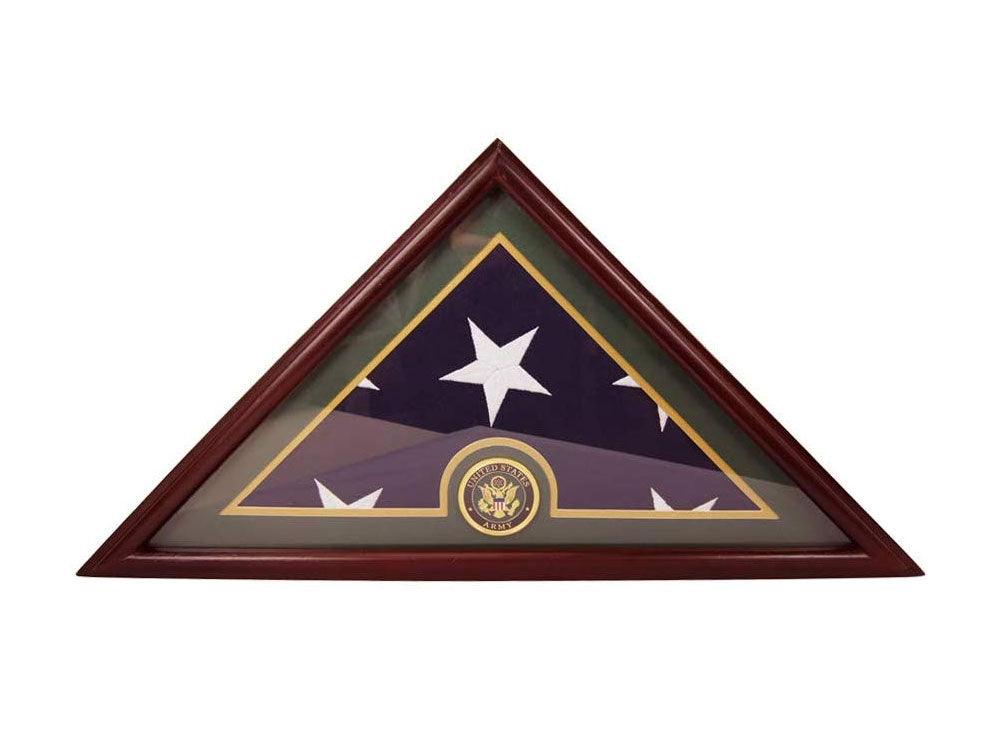 Army Flag Display Case Box, 5x9 Burial - Funeral