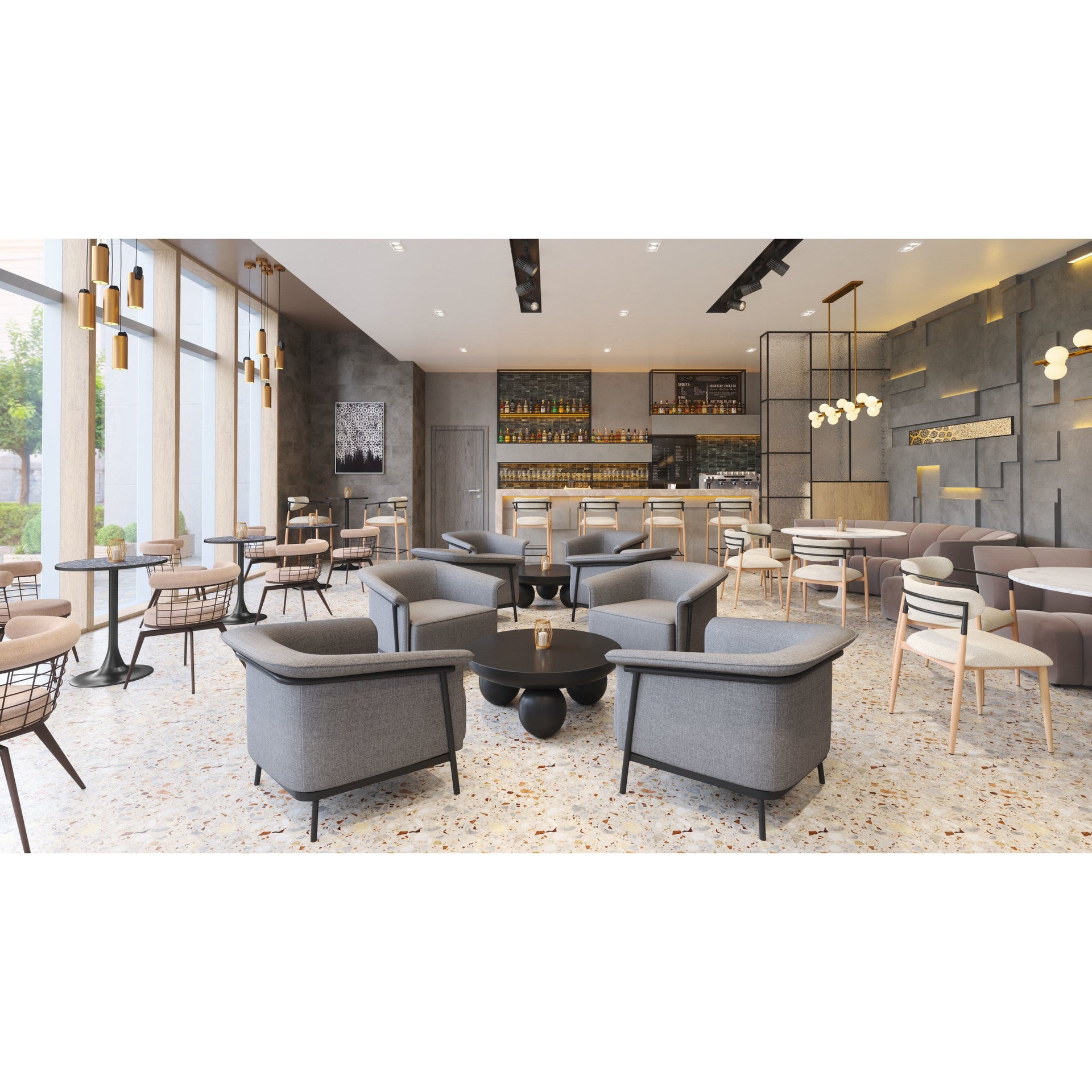 Burry Accent Chair Slate Gray