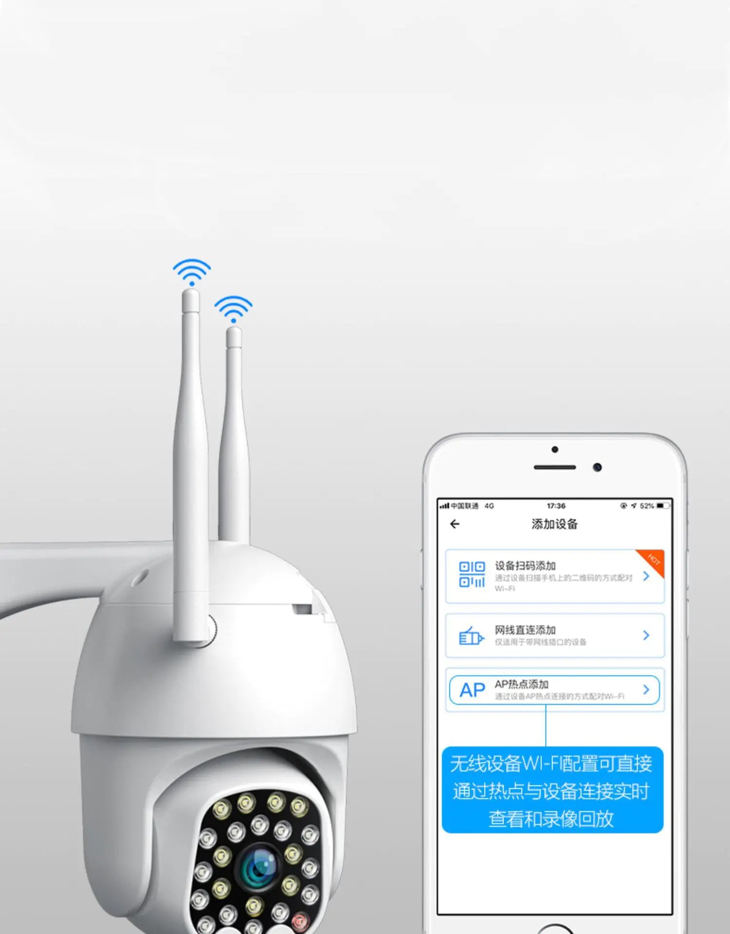 23 LED Wireless Outdoor Security Camera with Night Vision