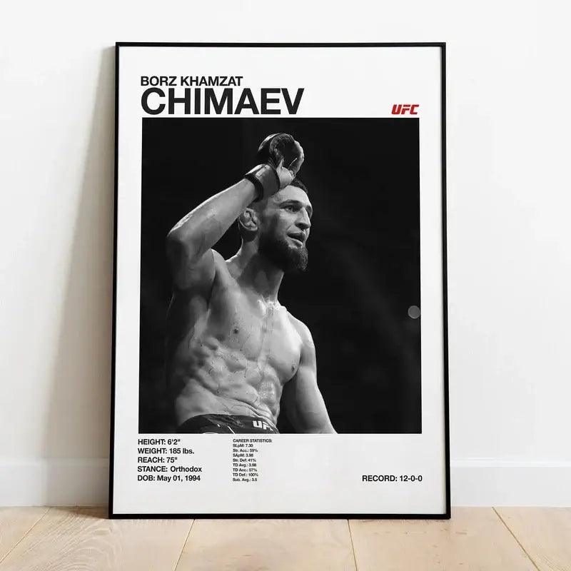 Monochrome UFC Canvas Prints