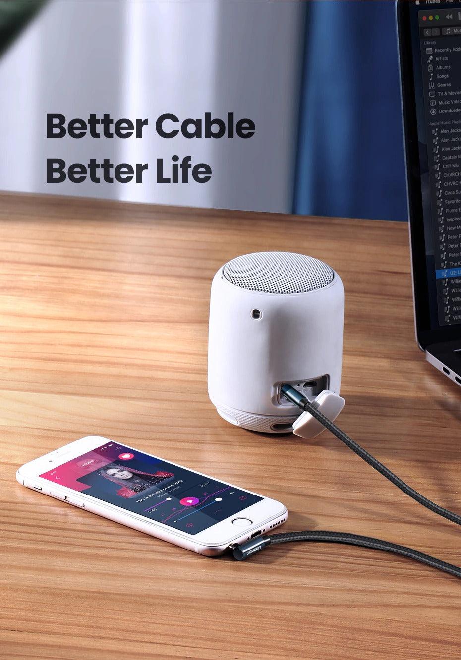 HI-FI 3.5mm Aux Cable Male to Male Audio Jack Cable For Car Headphone Mobile Phone