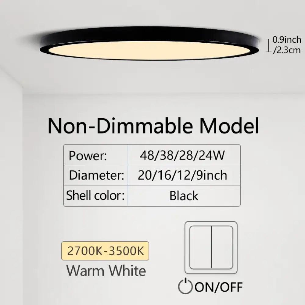 Ultra LED Dimmable Ceiling Light | Modern Interior Lighting