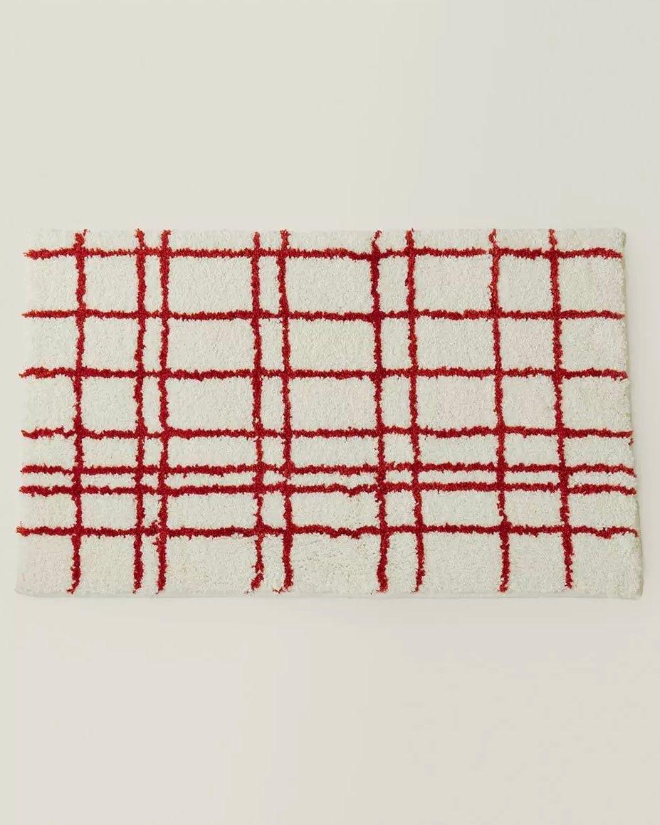 Ultra Soft Minimalist Nordic Stripe Bath Rug, Absorbent, Anti-slippery Mat