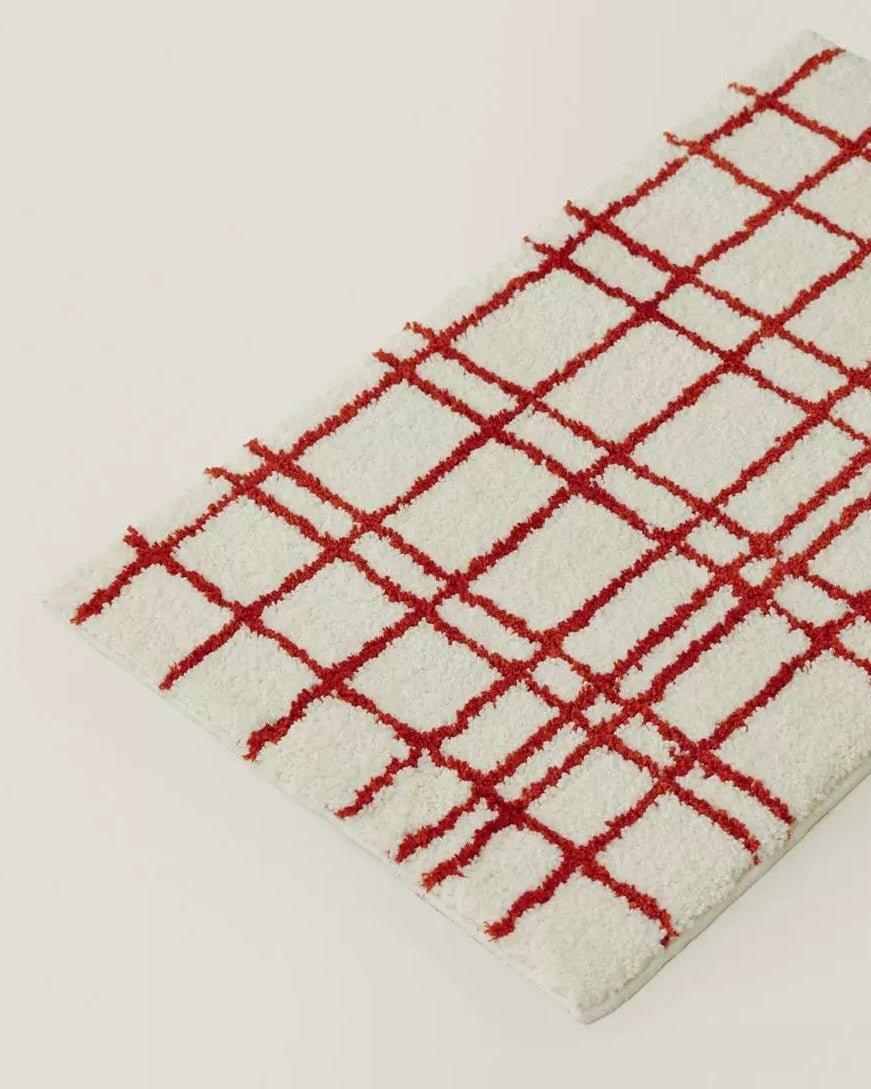 Ultra Soft Minimalist Nordic Stripe Bath Rug, Absorbent, Anti-slippery Mat