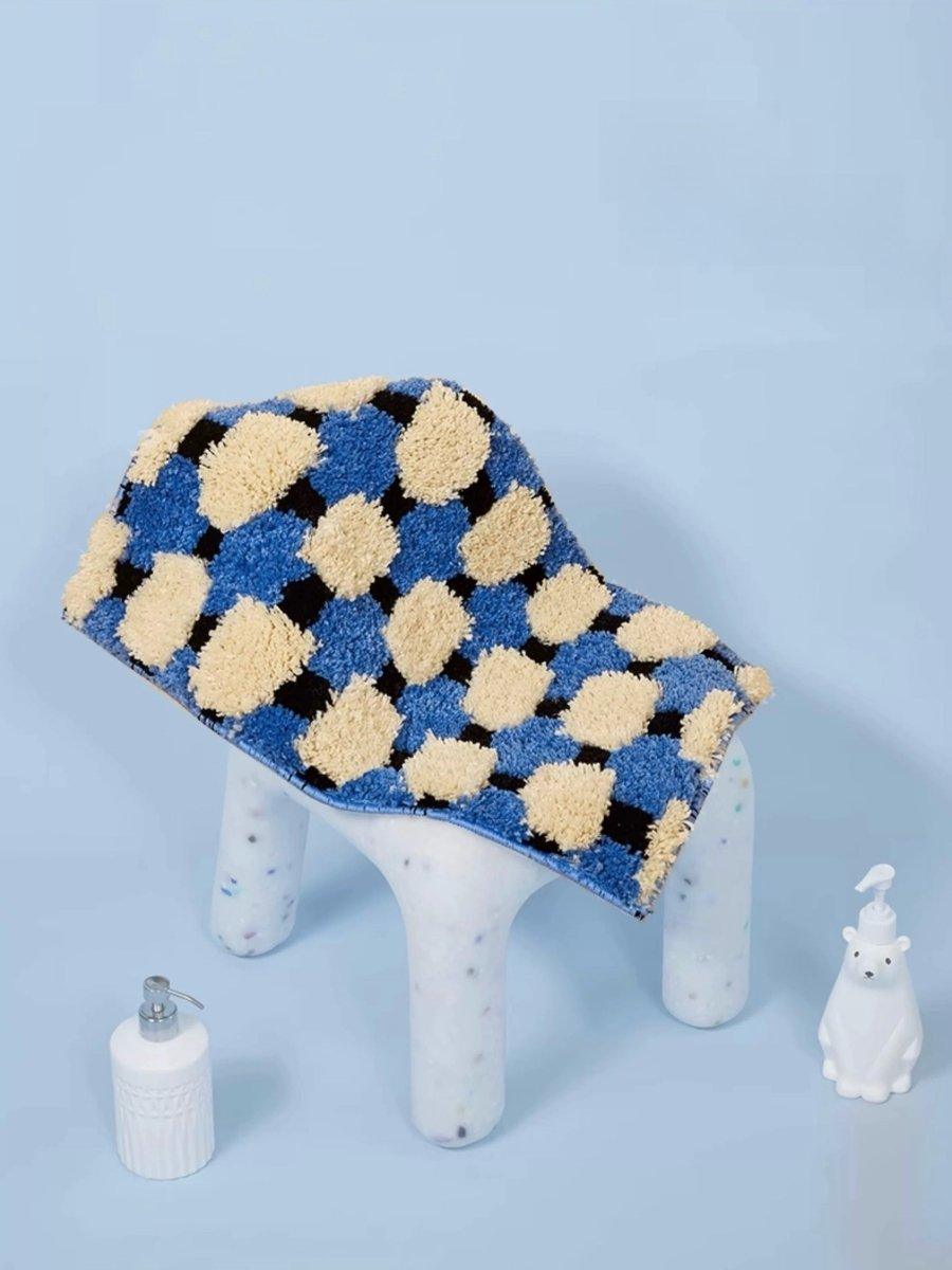 Ultra Soft Modern Geometric Bath Rug, Absorbent, Anti-slippery Mat
