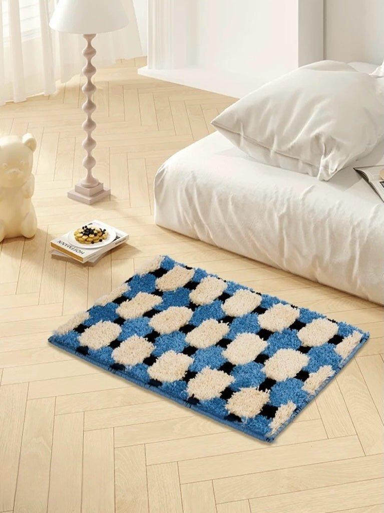 Ultra Soft Modern Geometric Bath Rug, Absorbent, Anti-slippery Mat