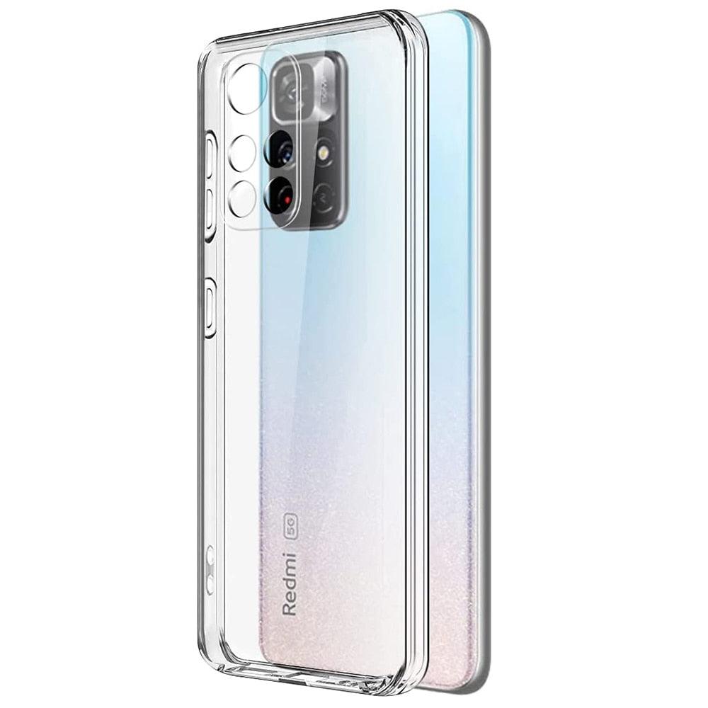 Ultra Thin Silicone Phone Case For Xiaomi Redmi Note 11 10 9 8 Pro Max 11T 10S 9S 9T 8T Clear Soft Case For Redmi 10 9A 9C Transparent Hard PC Back Bumper Scratch Resistant Phone Cover