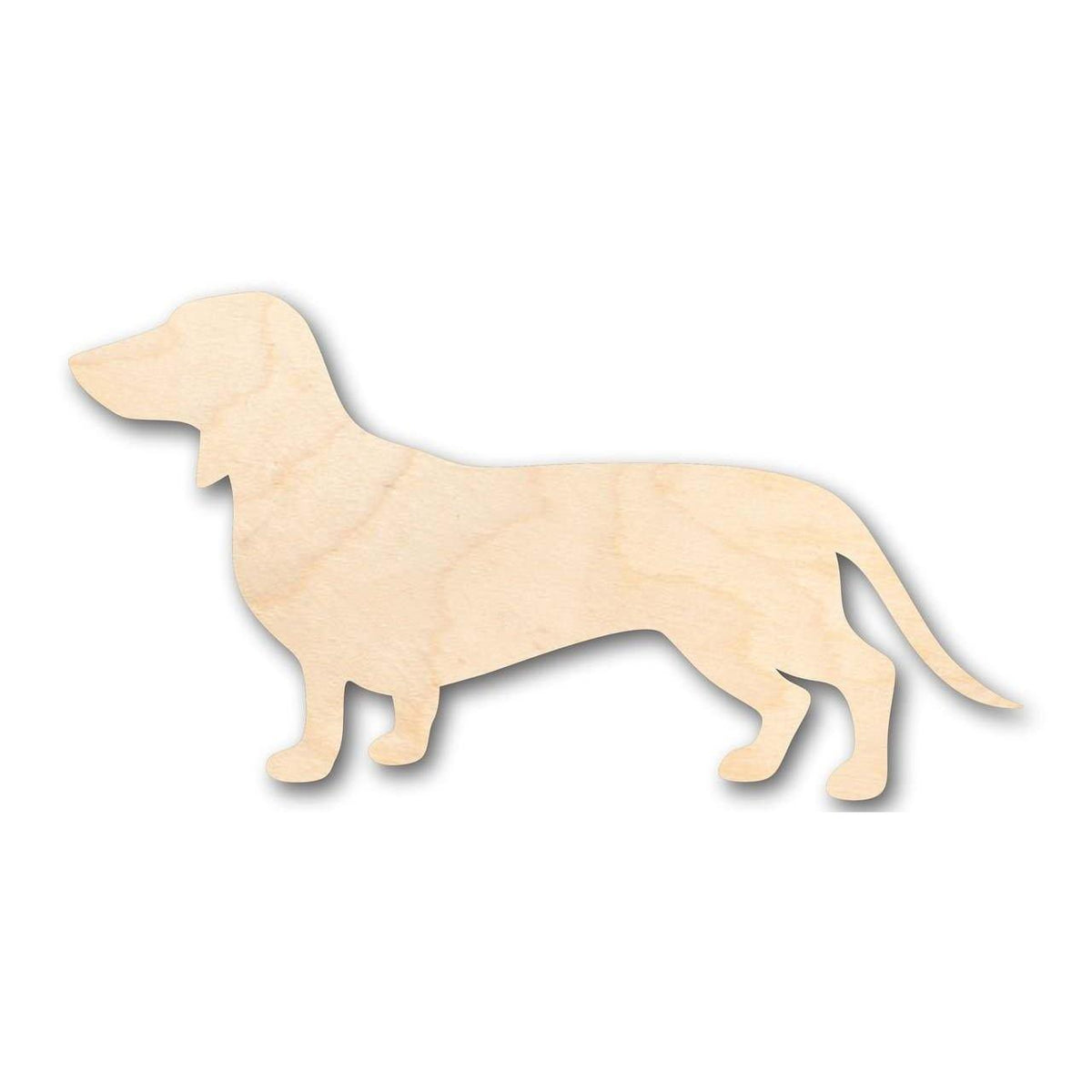Unfinished Wood Dachshund Dog Shape - Animal - Pet - Craft - up to 46