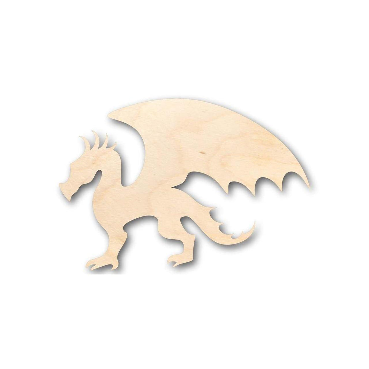 Unfinished Wood Dragon Shape - Mythical - Beast - Craft - up to 46