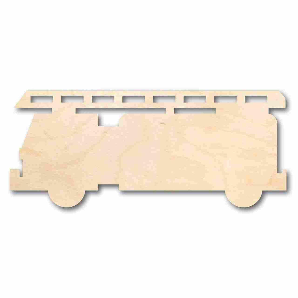 Unfinished Wood Fire Truck Shape - Firefighter - Craft - up to 46