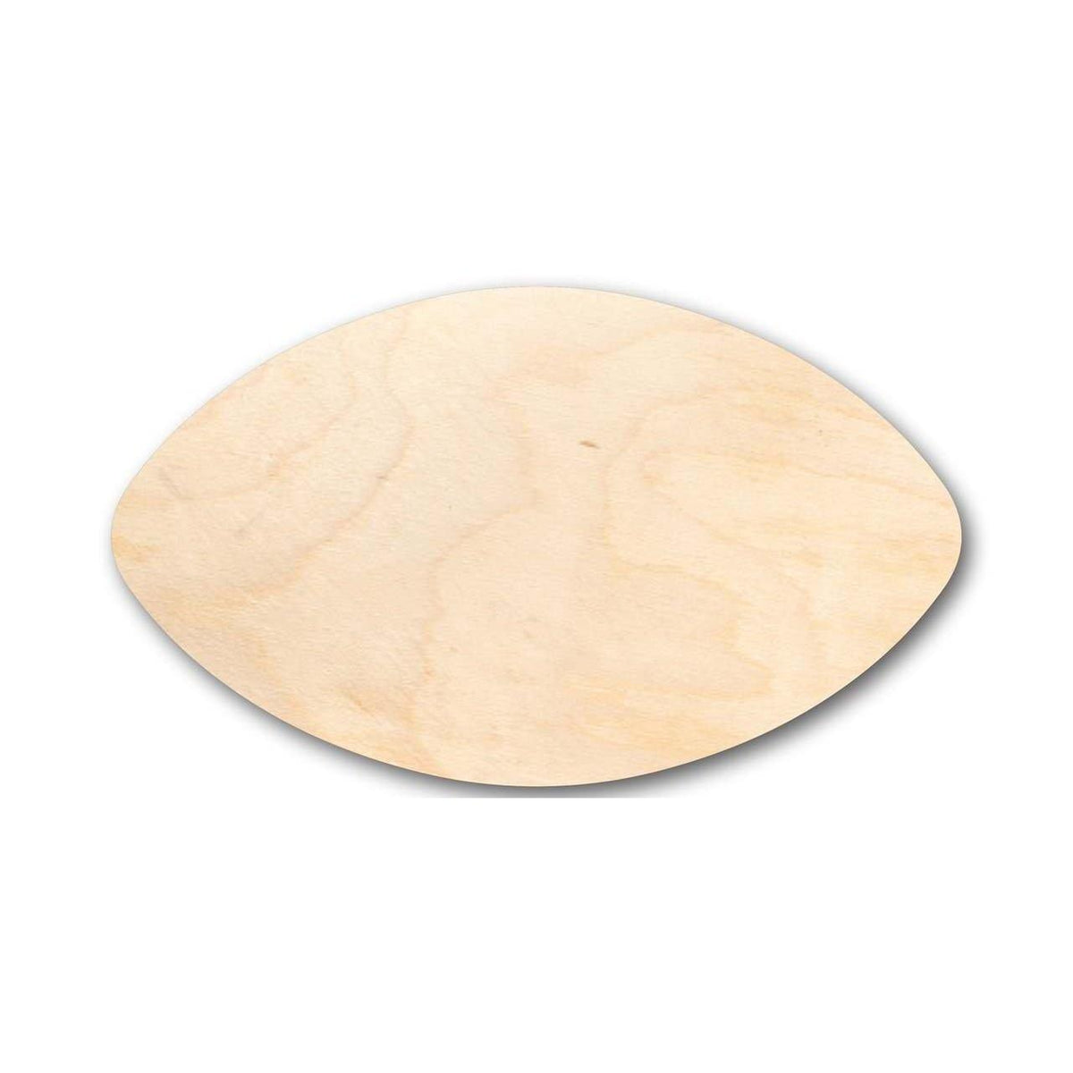 Unfinished Wood Football Shape - Craft - up to 46
