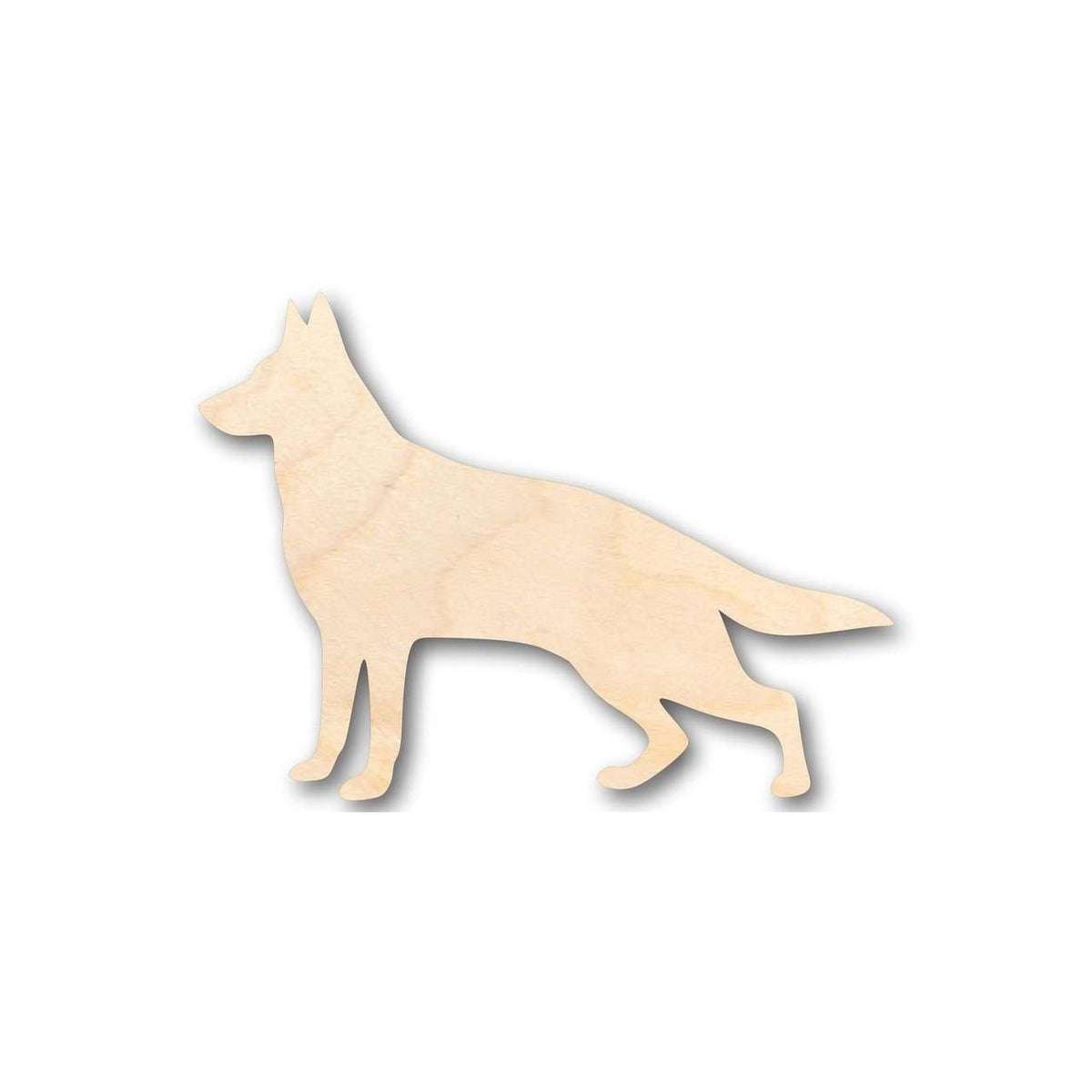 Unfinished Wood German Shepherd Dog Shape - Animal - Pet - Craft - up to 46