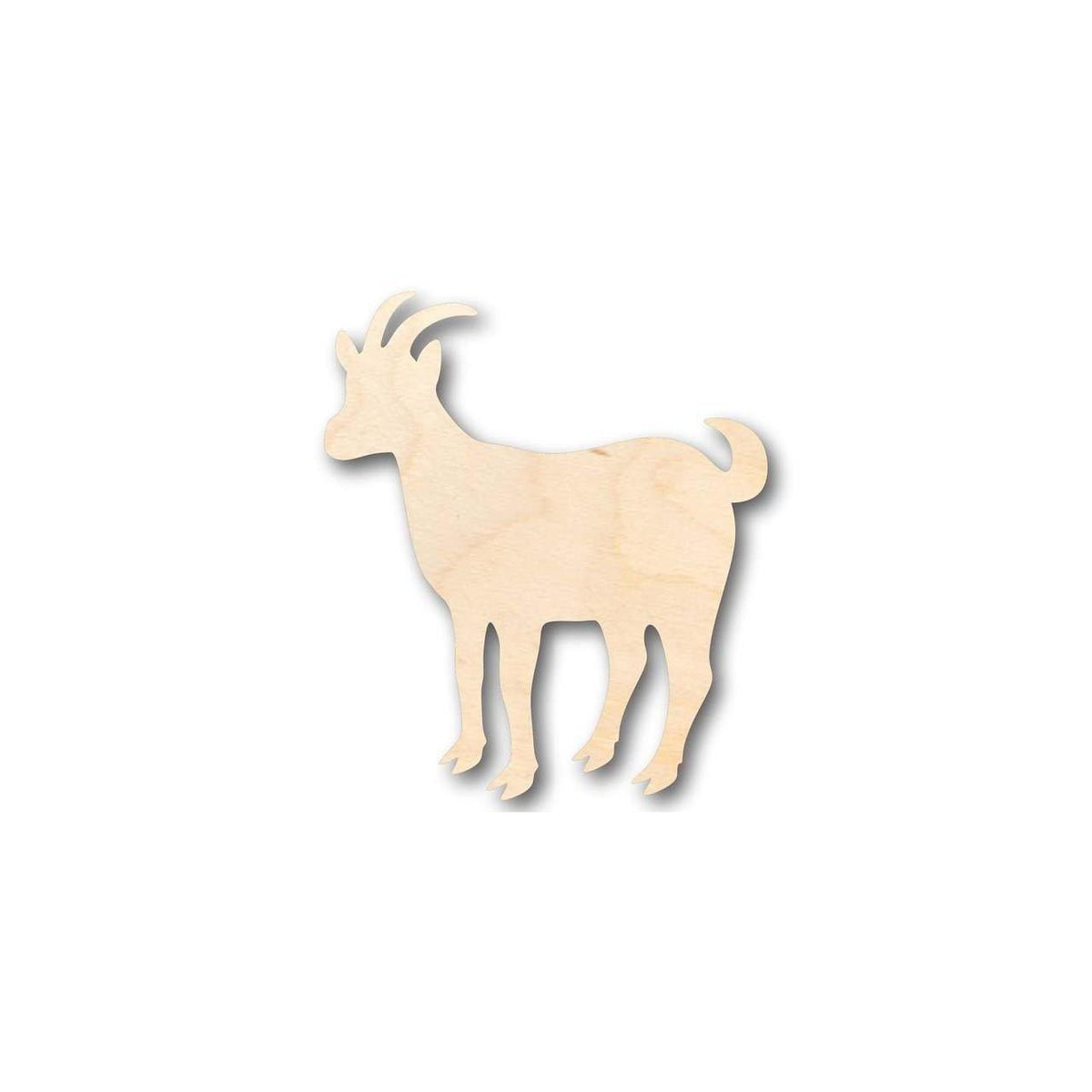 Unfinished Wood Goat Shape - Farm Animal - Craft - up to 46