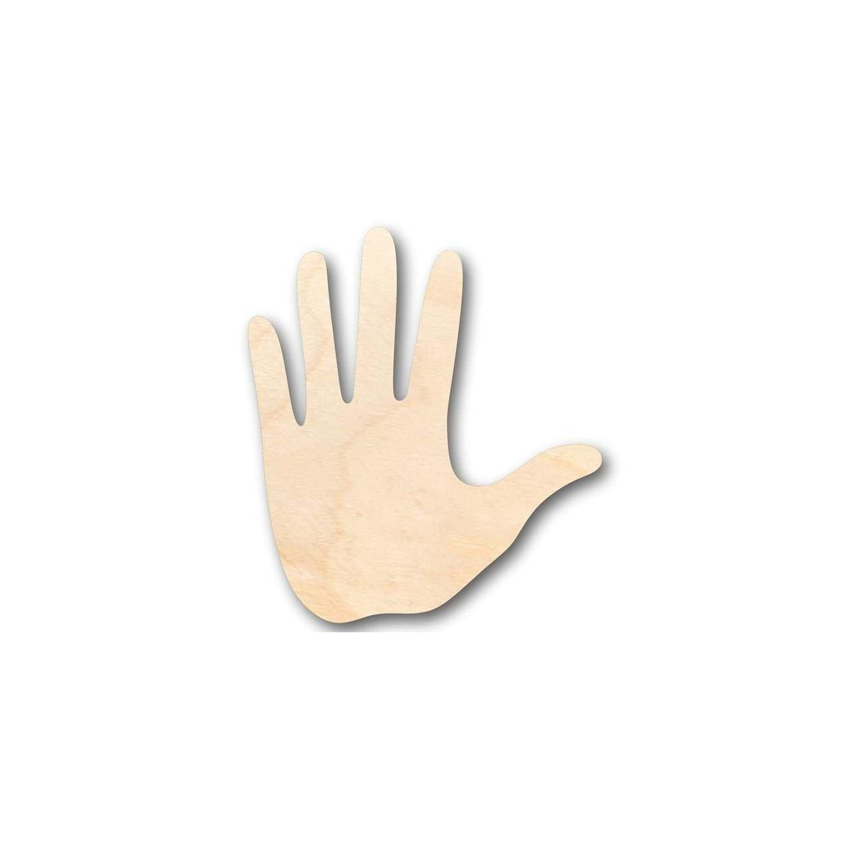 Unfinished Wood Hand Shape - Craft - up to 46