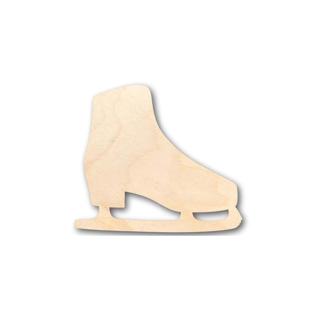 Unfinished Wood Ice Skate Shape - Winter - Craft - up to 46