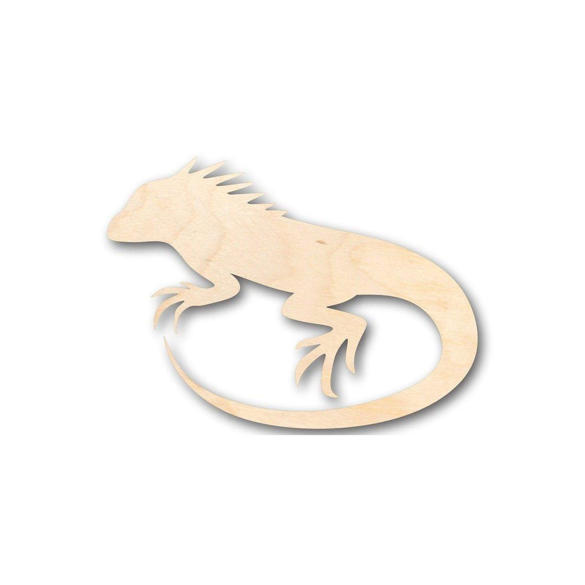 Unfinished Wood Iguana Shape - Reptile - Animal - Craft - up to 46