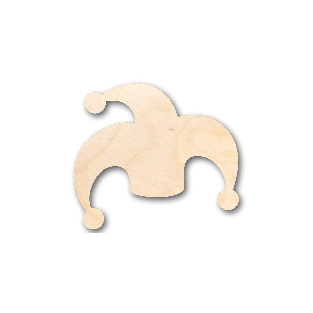 Unfinished Wood Jester Hat Shape - Joker - Craft - up to 46