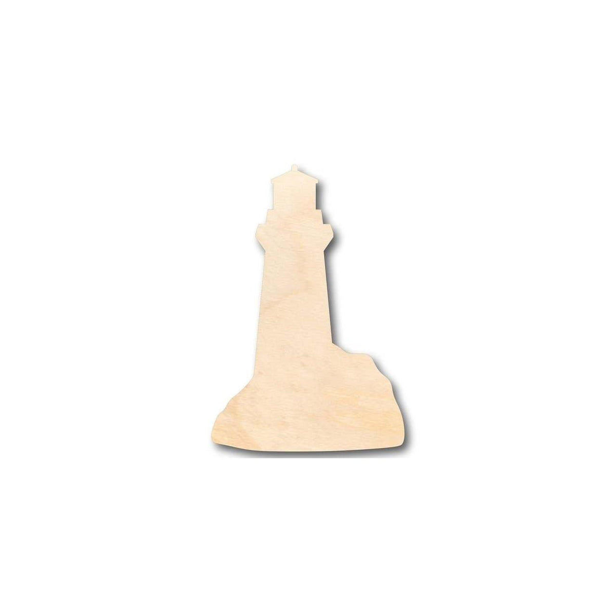 Unfinished Wood Lighthouse Shape - Ocean - Beach - Nursery - Craft - up to 46