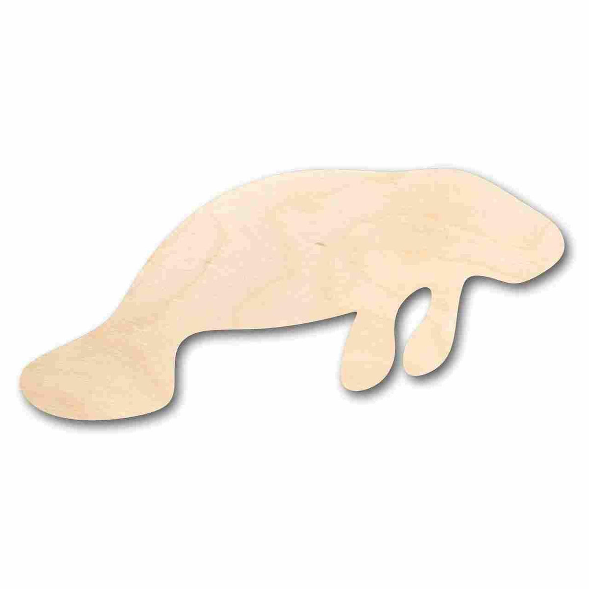 Unfinished Wood Manatee Shape - Florida - Ocean - Craft - up to 46