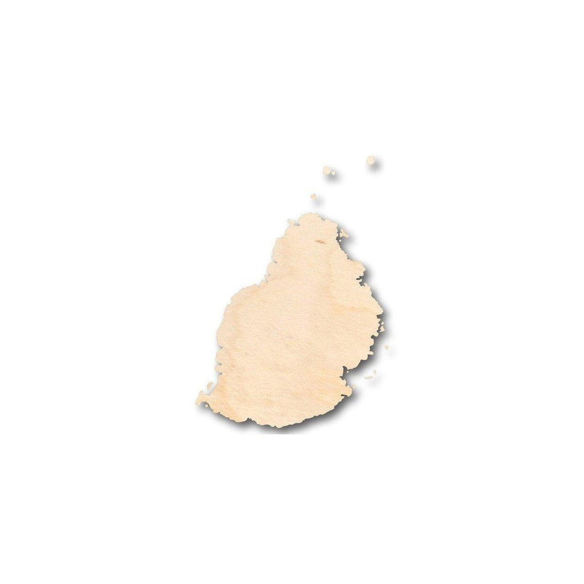Unfinished Wood Mauritius Shape - Country - Craft - up to 46