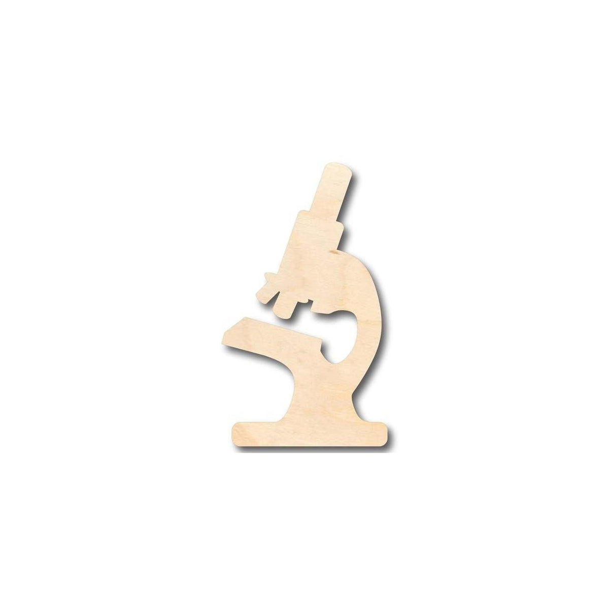 Unfinished Wood Microscope Shape - Science - Craft - up to 46
