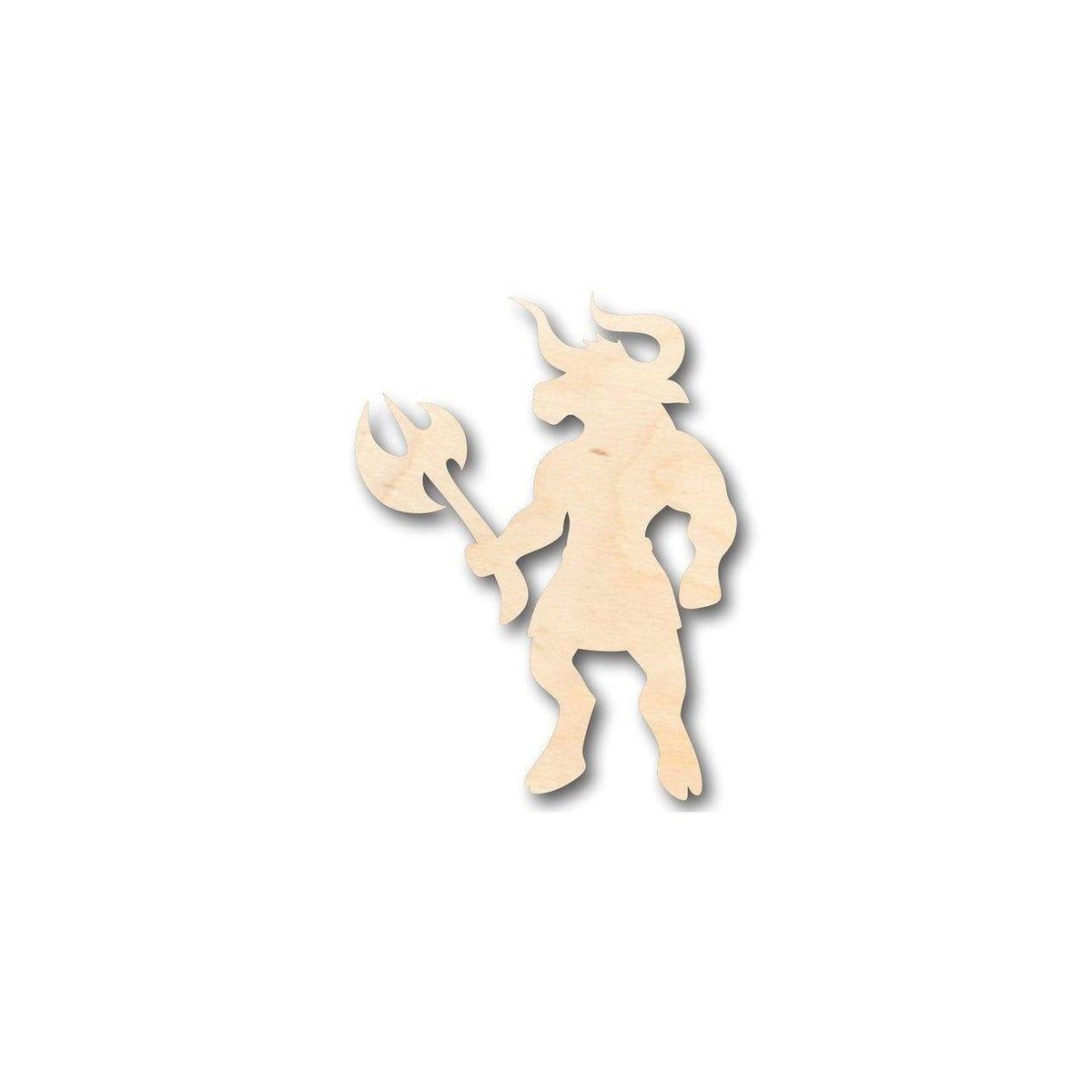 Unfinished Wood Minotaur Shape - Greek - Mythical - Monster - Craft - up to 46