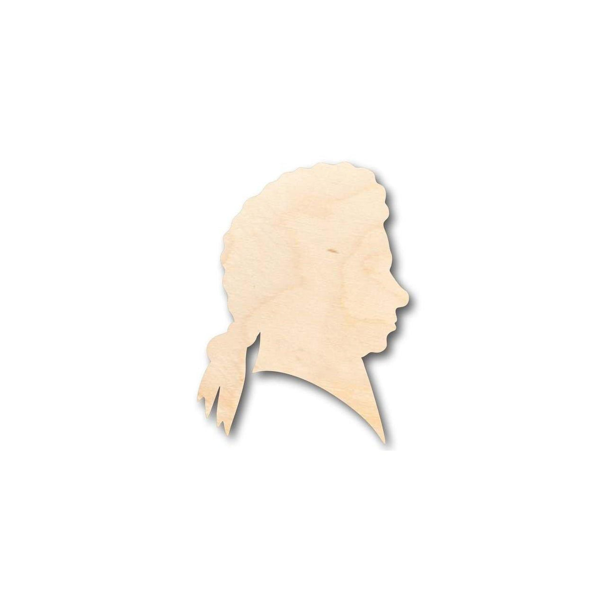 Unfinished Wood Mozart Shape - Music - History - Craft - up to 46