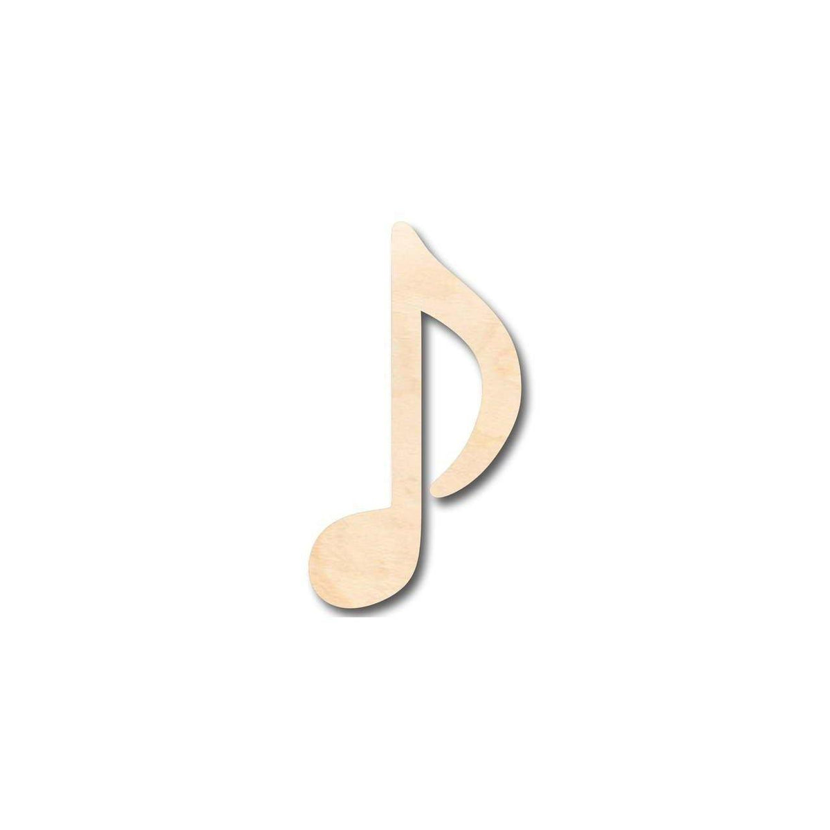 Unfinished Wood Musical Note Shape - Music - Nursery - Craft - up to 46