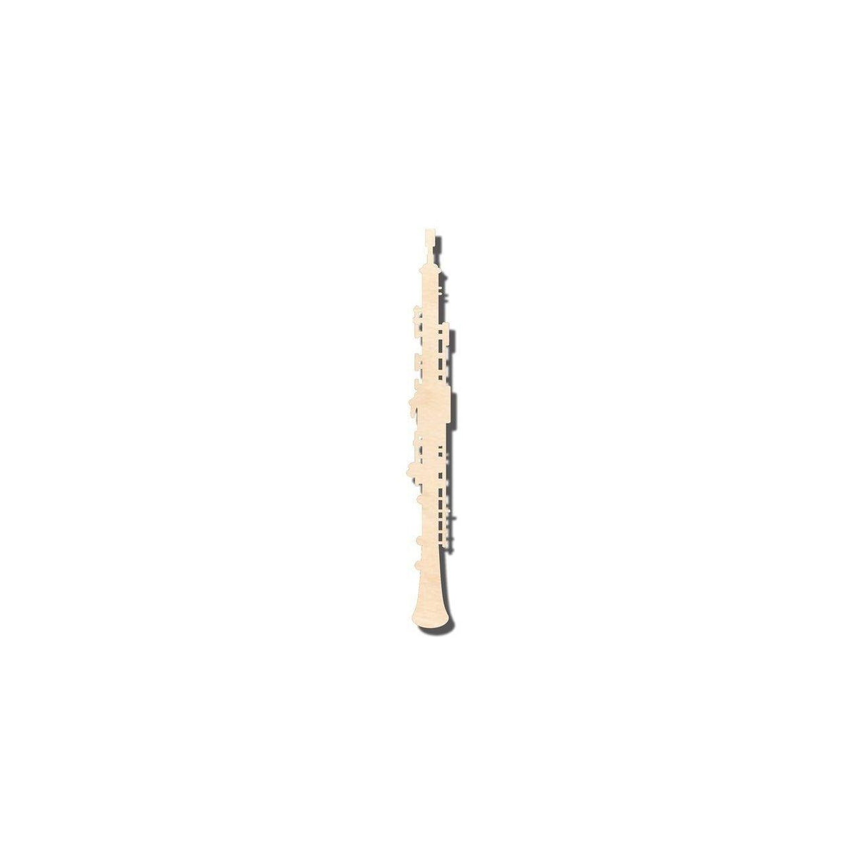 Unfinished Wood Oboe Shape - Music - Craft - up to 46