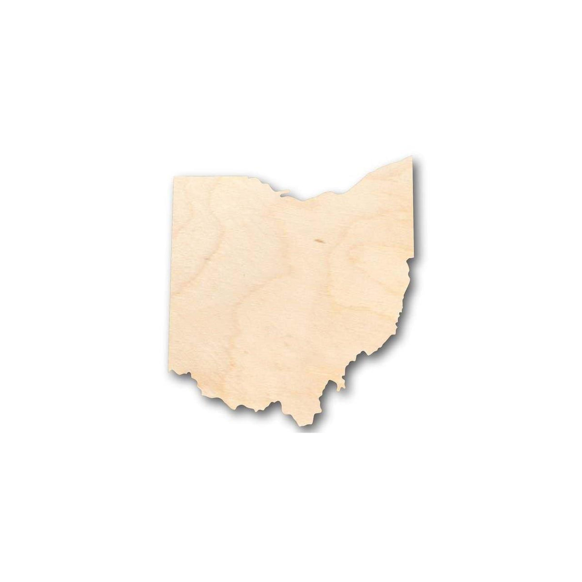 Unfinished Wood Ohio Shape - State - Craft - up to 46
