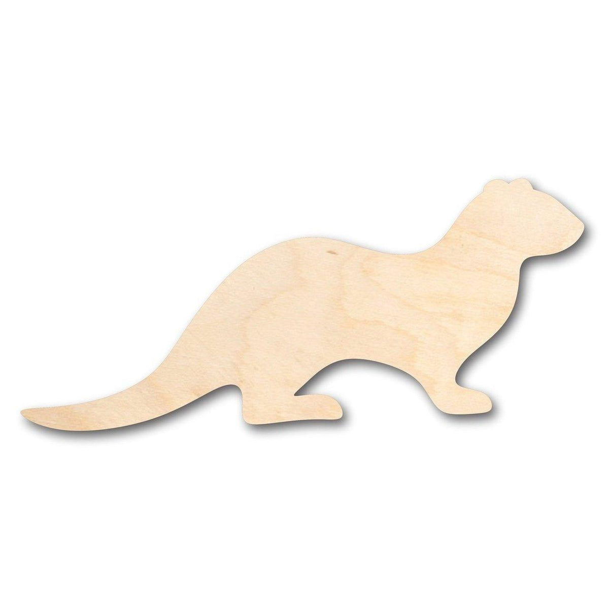 Unfinished Wood Otter Shape - Animal - Craft - up to 46
