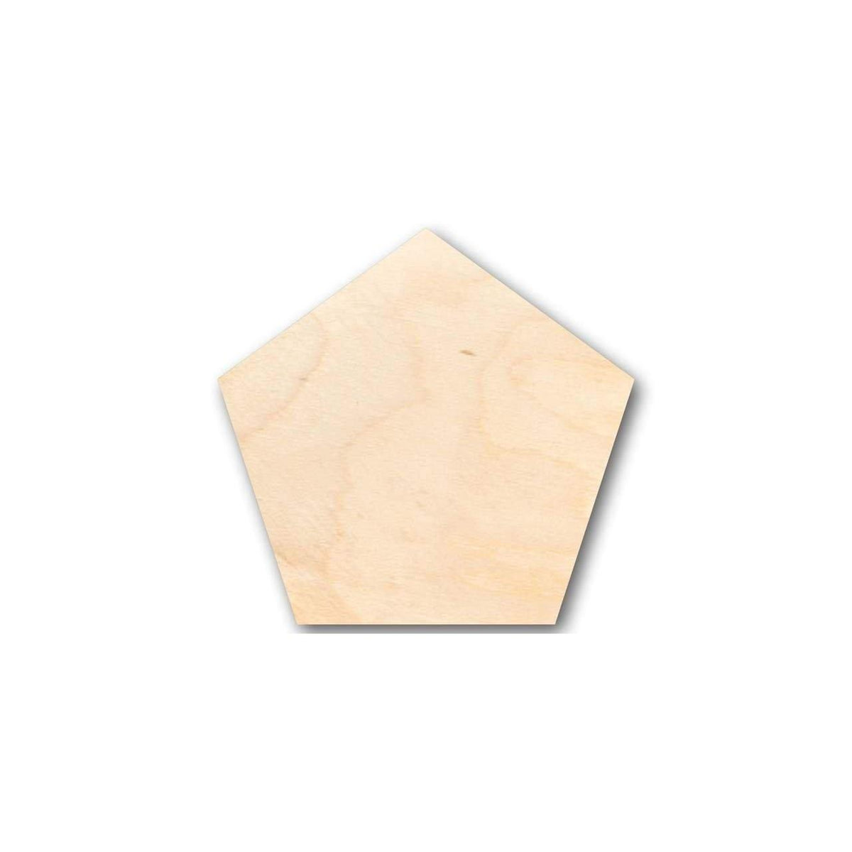 Unfinished Wood Pentagon Shape - Craft - up to 46
