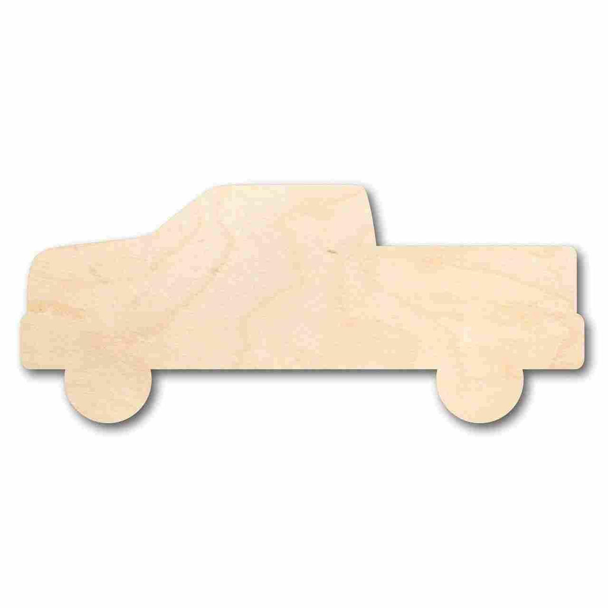 Unfinished Wood Pickup Truck Shape - Craft - up to 46