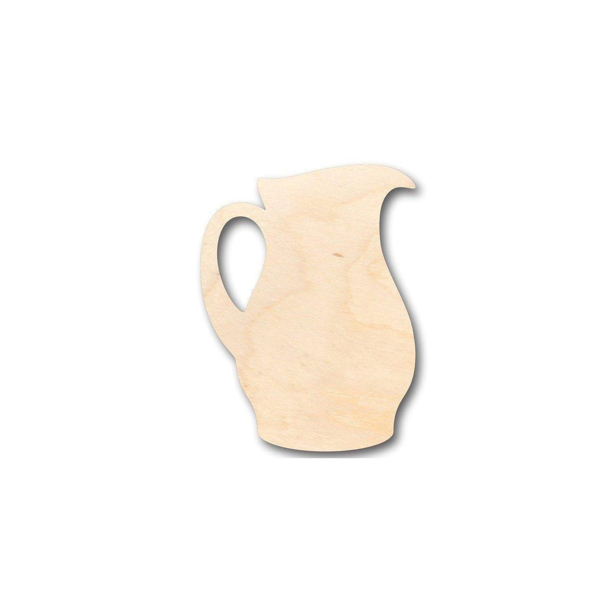 Unfinished Wood Pitcher Shape - Kitchen - Lemonade - Tea - Water - Craft - up to 46