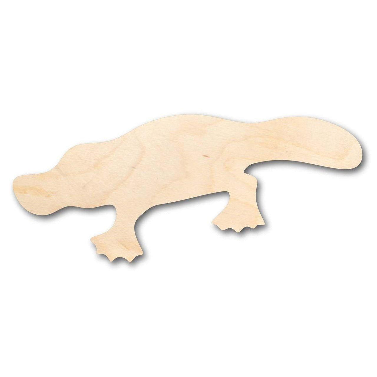Unfinished Wood Platypus Shape - Animal - Craft - up to 46