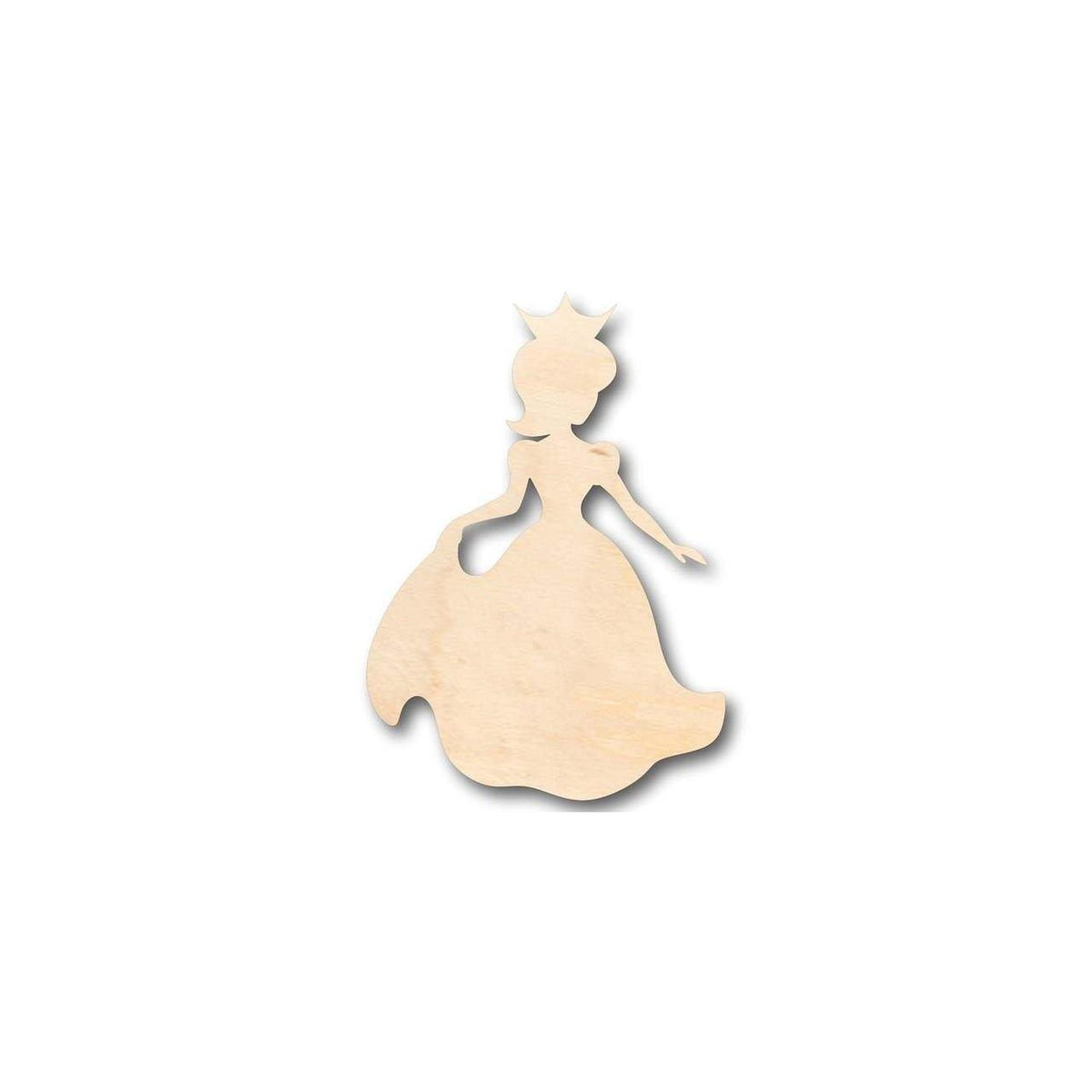 Unfinished Wood Princess Shape - Royalty - Craft - up to 46