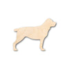 Unfinished Wood Rottweiler Dog Shape - Animal - Pet - Craft - up to 46" DIY - 3" / 1/8"