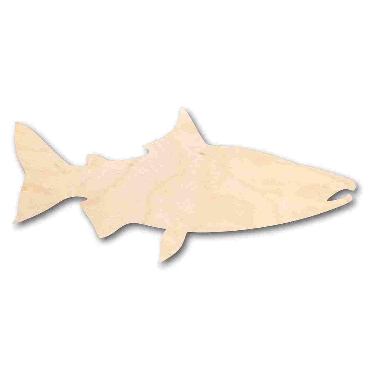 Unfinished Wood Salmon Fish Shape - Ocean - Rivers - Alaska - Craft - up to 46