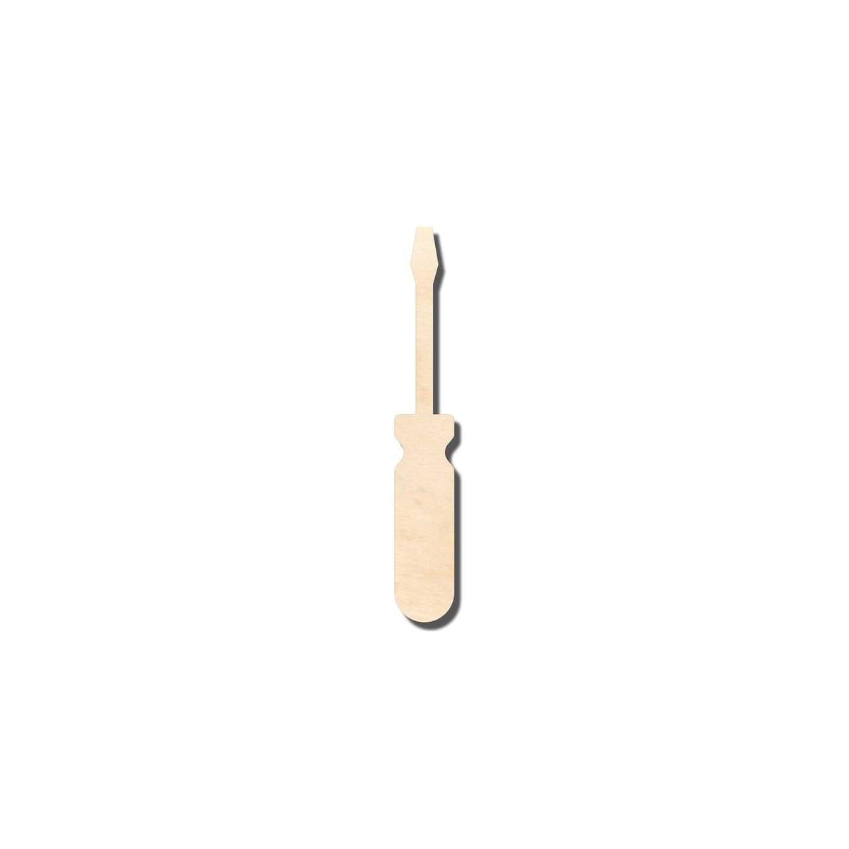 Unfinished Wood Screwdriver Shape - Tool - Craft - up to 46