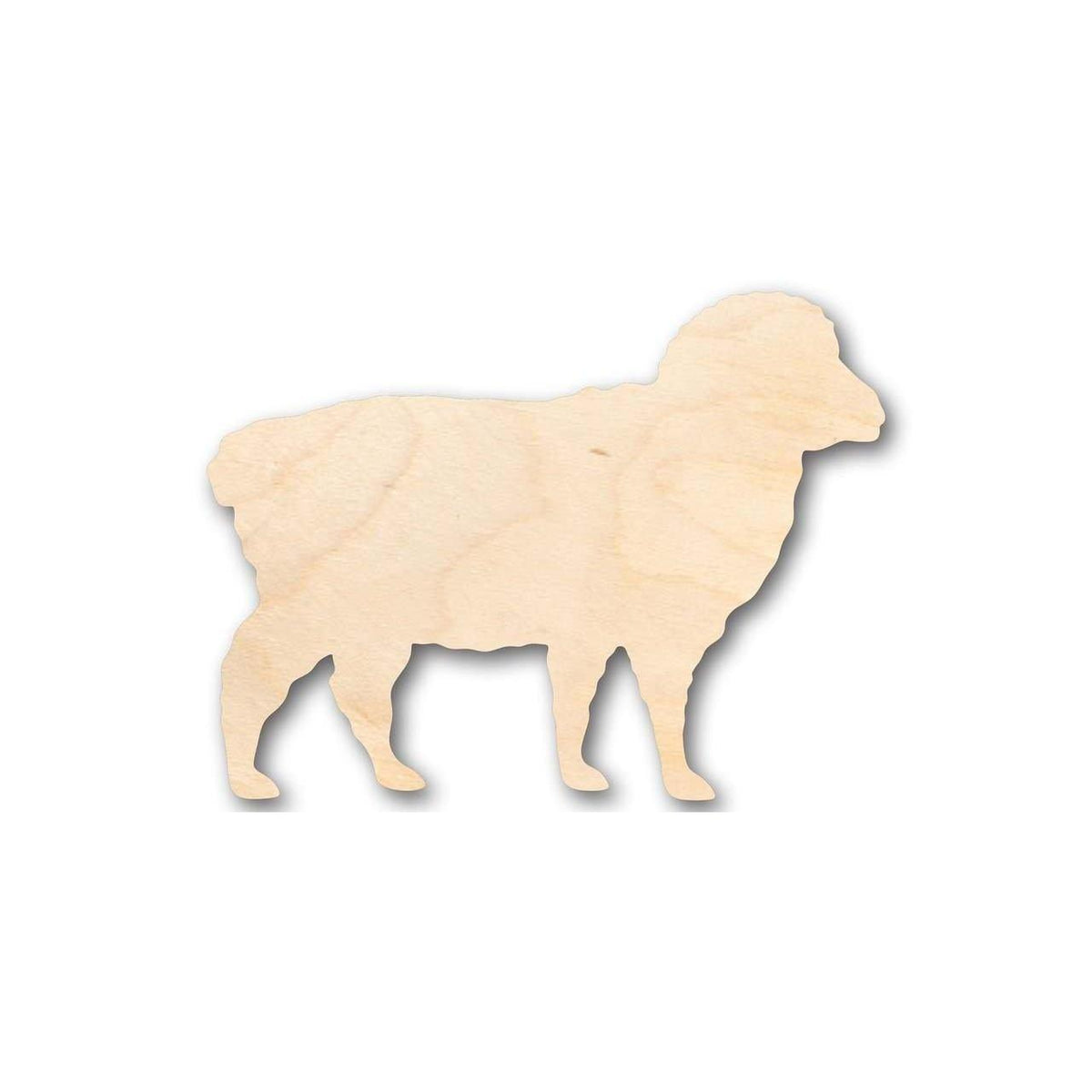 Unfinished Wood Sheep Shape - Farm Animal - Craft - up to 46