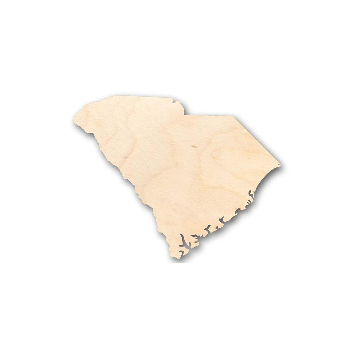 Unfinished Wood South Carolina Shape - State - Craft - up to 46