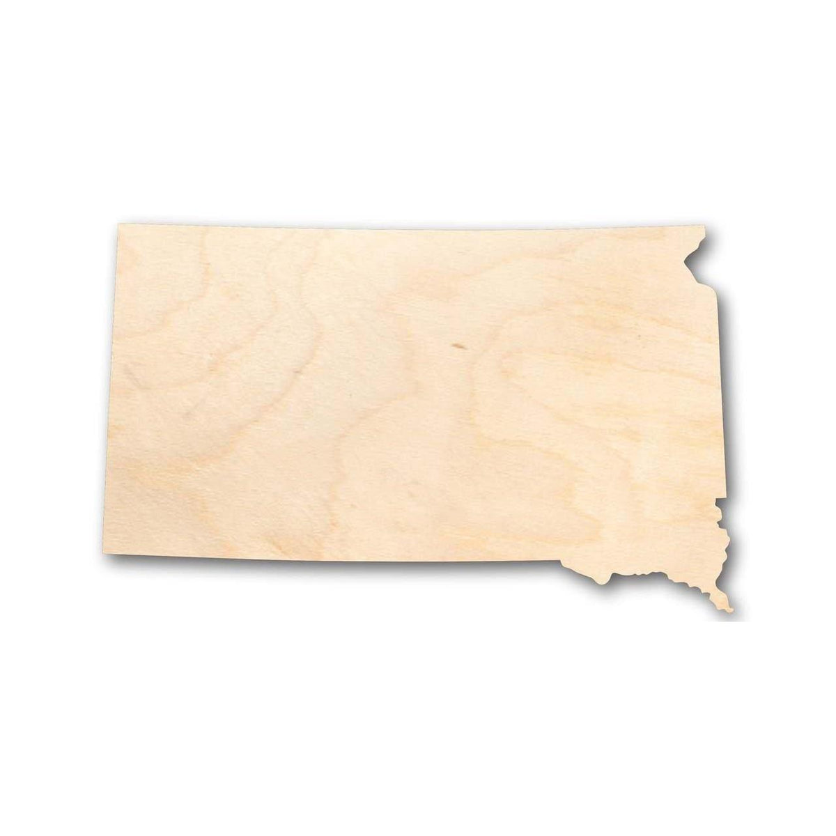 Unfinished Wood South Dakota Shape - State - Craft - up to 46