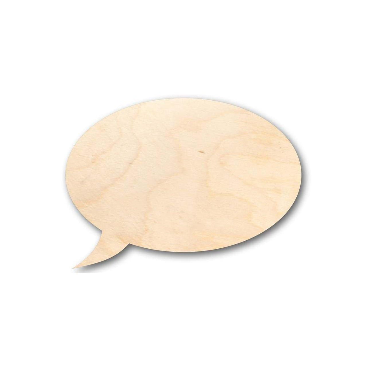 Unfinished Wood Speech Bubble Shape - Craft - up to 46