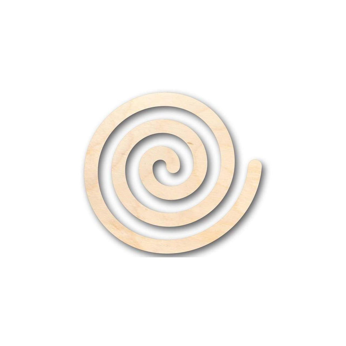 Unfinished Wood Spiral Shape - Craft - up to 46